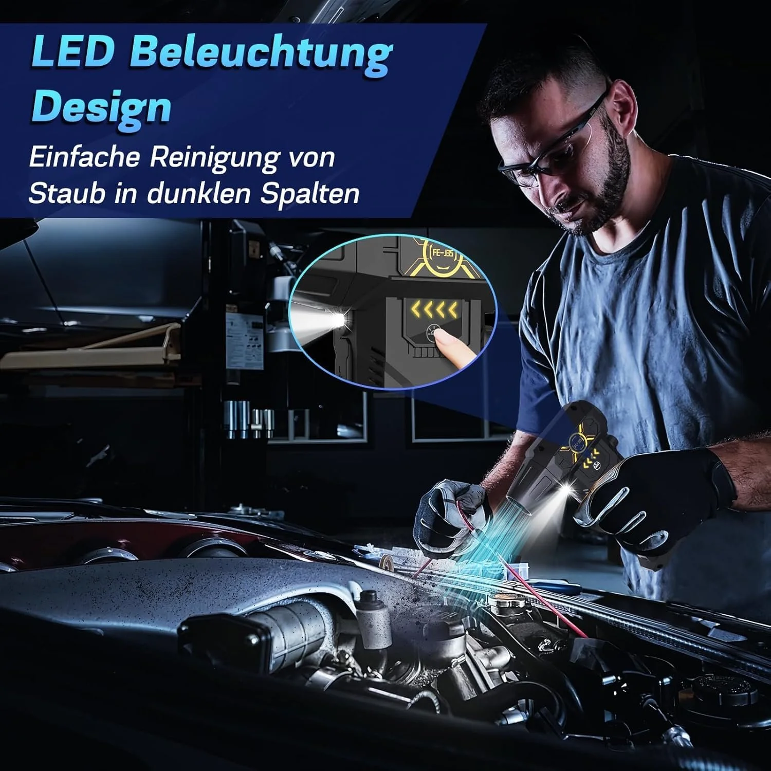 Электрический воздуходувка ZEBRAMOL 150 000 RPM 3 скорости 8000 mAh для ПК и мебели, фото №5