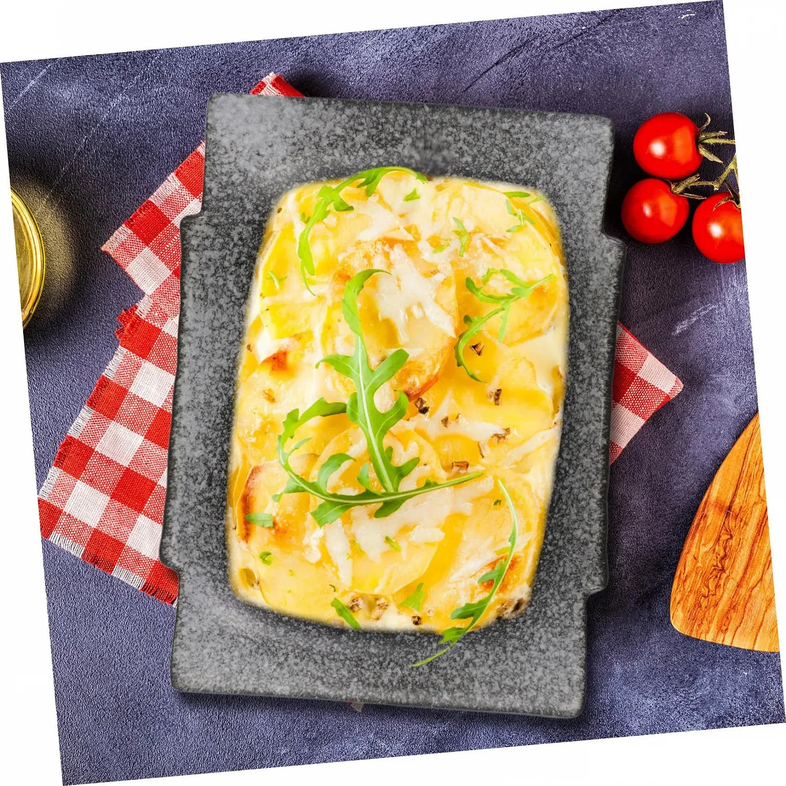 Форма для запікання VALICLUD керамічна прямокутна з ручками в японському стилі, фото №5 Форма для запікання VALICLUD керамічна прямокутна з ручками в японському стилі, фото №5