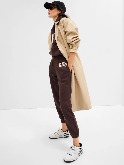 Штани LOGO JOGGER SWEATPANTS 463492-20 GAP Коричневий XL, фото №1