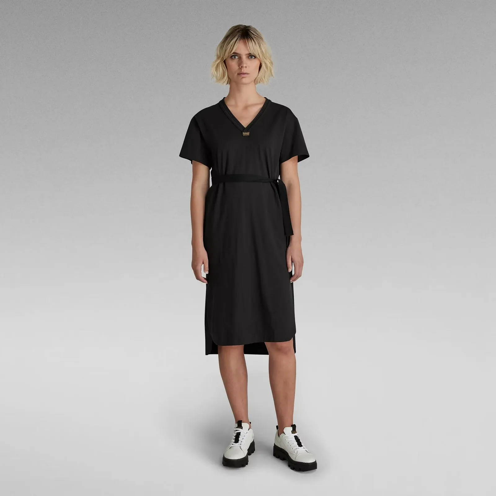 Женское платье G-Star RAW Fabric Mix Belt Dress - S, фото №1 Женское платье G-Star RAW Fabric Mix Belt Dress - S, фото №1