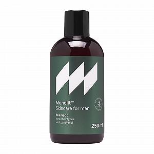 Шампунь Monolit для мужчин с Пантенолом Укрепление волос Уход за корнями волос Успокаивает кожу головы Пантенол Экстракт ромашки Эффективный эффект 250 мл - Фото 1
