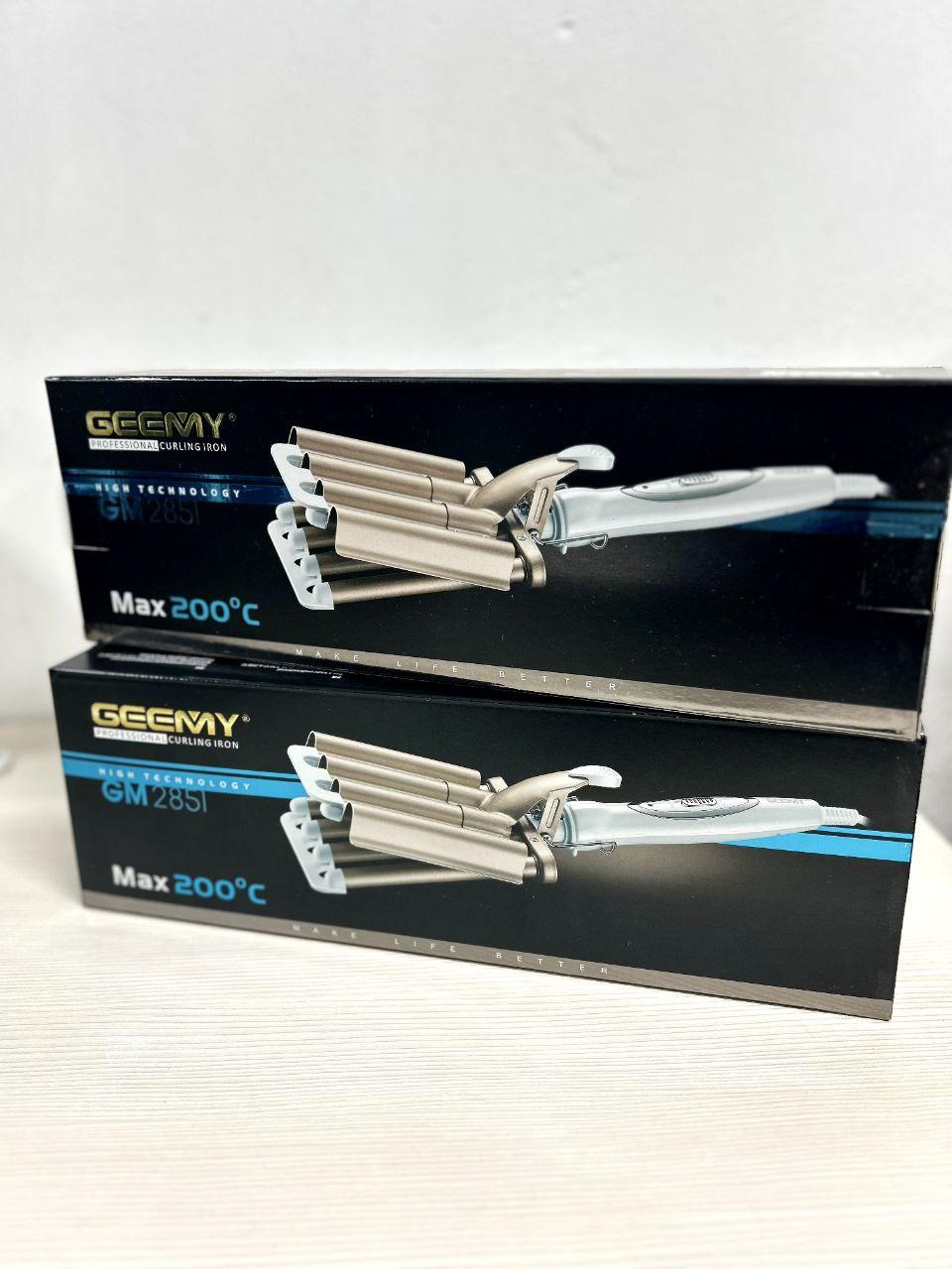 Плойка для завивки волос пять волн Gemei GM2851 тройная mm 5, фото №4 Плойка для завивки волос пять волн Gemei GM2851 тройная mm 5, фото №4