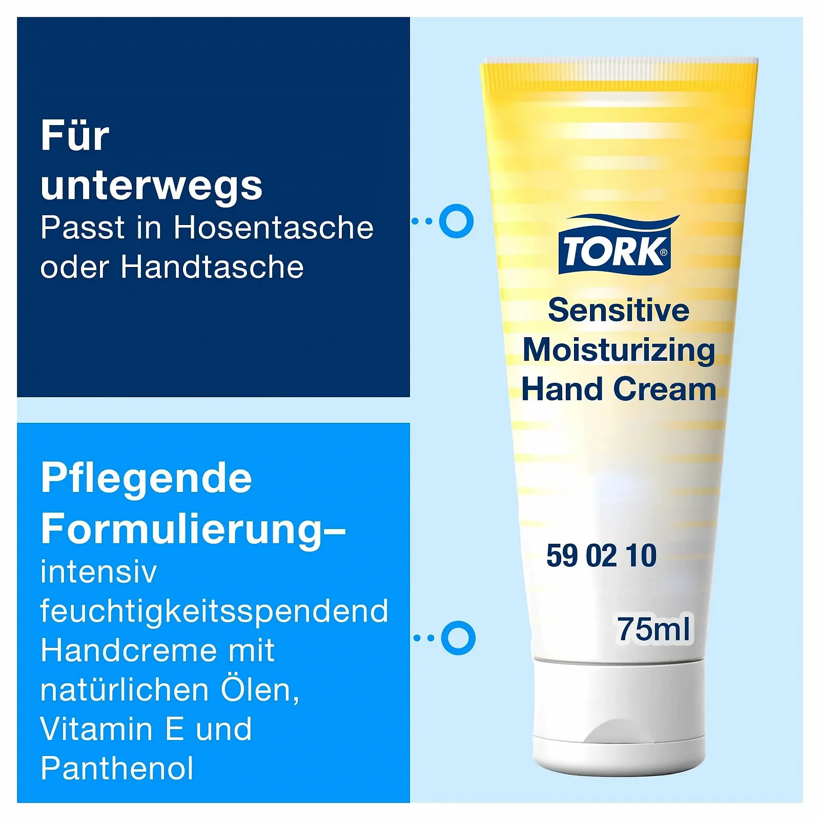 Крем для рук Tork Зволожуючий для чутливої шкіри, без запаху, 75 мл, фото №3