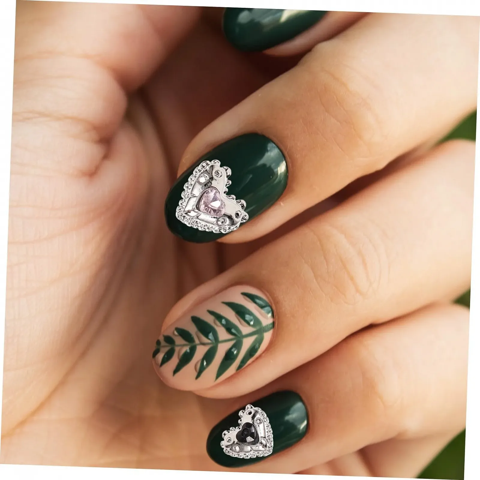 Підвіски для нігтів Прикраса для нігтів Серце 25 шт, фото №8