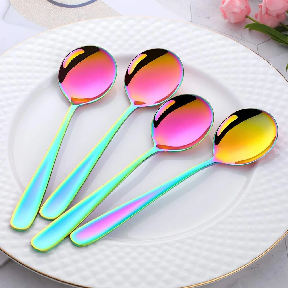 Ложка для супу Buyer Star 304 з нержавіючої сталі, 17 см, круглі, фото №3