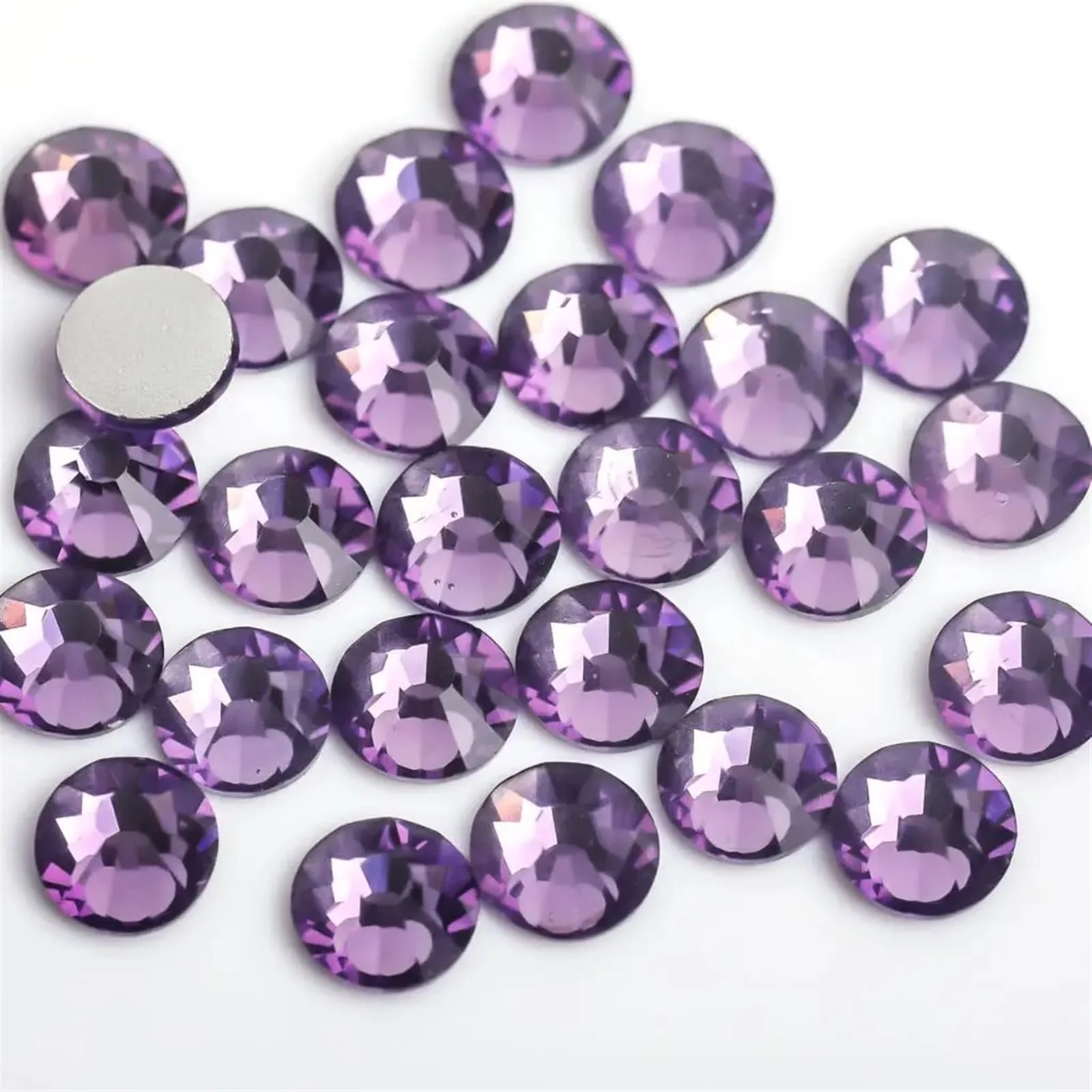 Стрази Світло-рожеві скляні 3D SS3 SS4 SS5 SS6 SS8 SS10 SS12 SS16 SS20 SS30, 1440 шт., фото №1