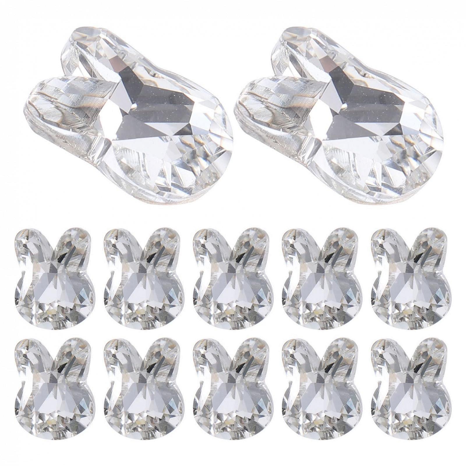 Стразы для ногтей Кролик FRCOLOR 100 шт Серебряный Жемчуг Кристалл Лунный свет, фото №8