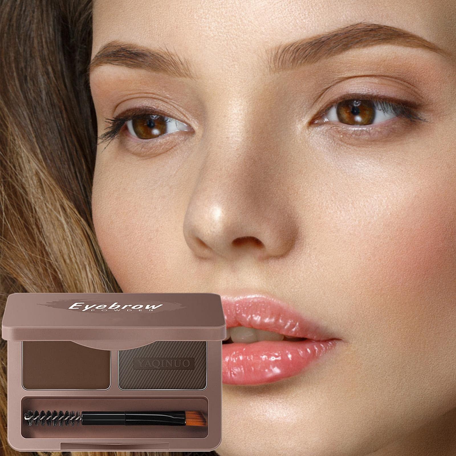Пудра для бровей Rianpesn Waterproof Powder 2 цвета с кистью, зеркалом в футляре для путешествий для сумочки, фото №3