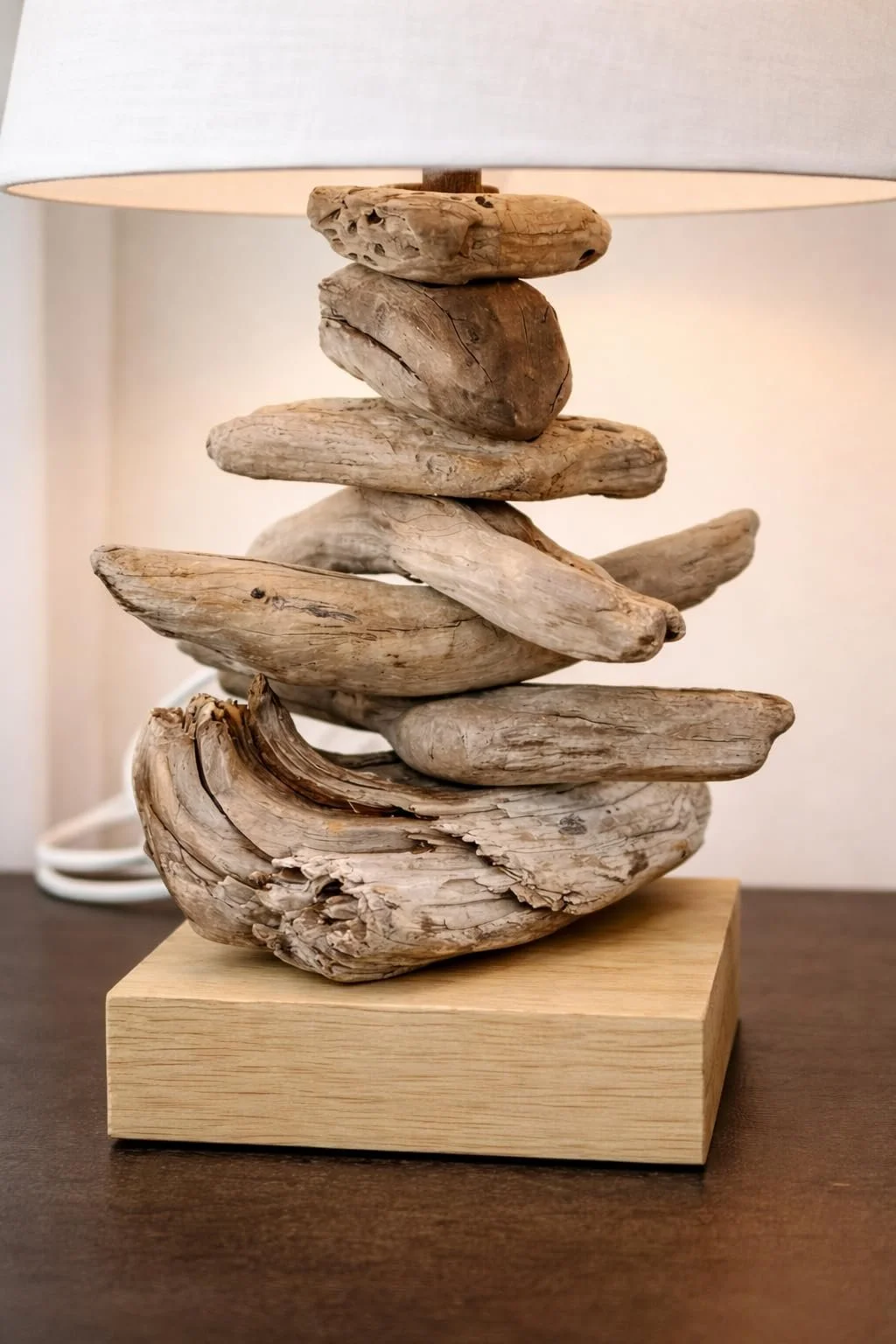 Настільна лампа Handmade Driftwood Натуральне дерево, фото №2
