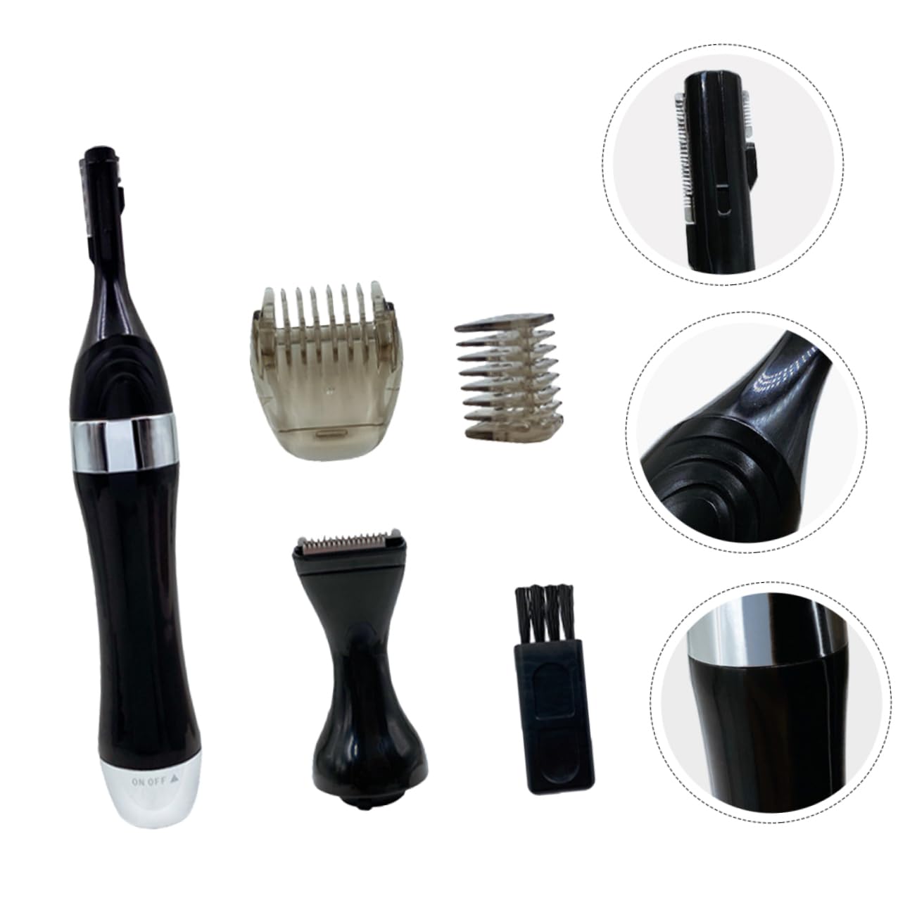 Набор FOMIYES Hair Removal Instruments 2 шт. Триммер для бровей AA батарейки, нержавеющая сталь Триммер для бороды электрический, моющийся, фото №2