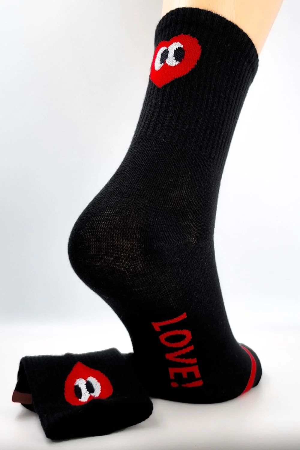 Женские спортивные носки, набор 5 пар, цветные носки с мотивами сердца и надписью Love!, размеры 35/42, фото №3 Женские спортивные носки, набор 5 пар, цветные носки с мотивами сердца и надписью Love!, размеры 35/42, фото №3