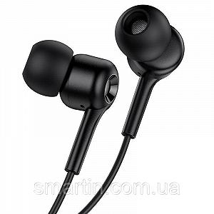Наушники с микрофоном Hoco M82 La musique проводные 1.2 м TPE Черный - Фото 1