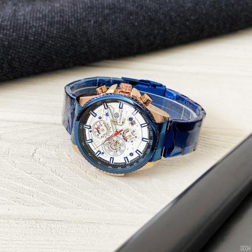 Годинник Forsining 6909 Blue-Cuprum-White, фото №5