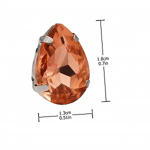 Пришивні стрази Крапля Води Форма Краплі для Одягу Кришталеві скляні з кігтиками 150 шт synthetic.ua - Фото 1