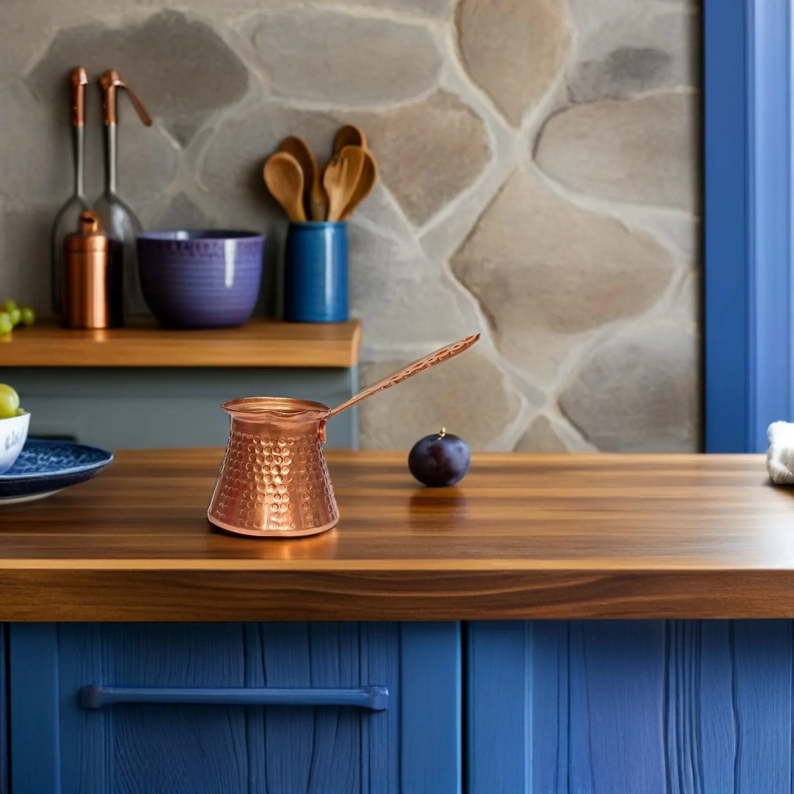 Турка HOMSFOU Мідна Cezve для Турецької Кави Мідна Cezve для Кави Металева Espresso, фото №9