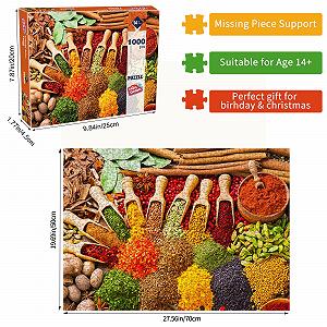 Пазл HUADADA Colourful Spices 1000 елементів synthetic.ua - Фото 1