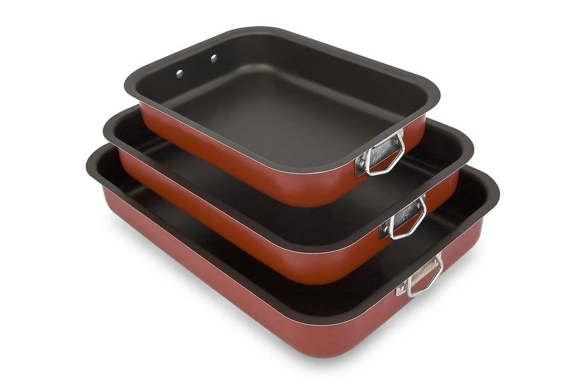 Набір форм для запікання Menax глибоких антипригарних 3 шт. Італія, фото №6