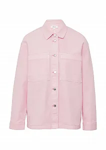 Рубашка-пиджак s.Oliver Casual из твила свободного кроя - Фото 1