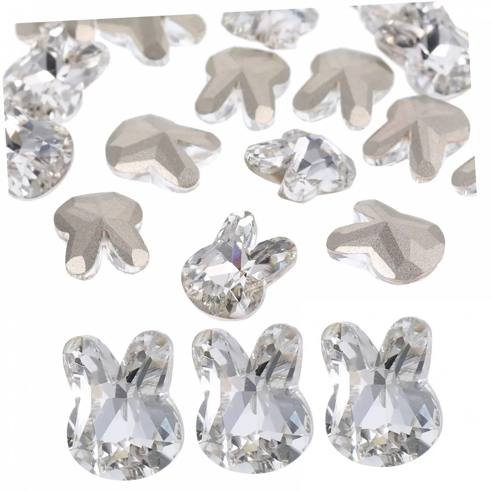 Прикраси для нігтів Кролик 60 шт, кристали, діаманти, фото №4 Прикраси для нігтів Кролик 60 шт, кристали, діаманти, фото №4