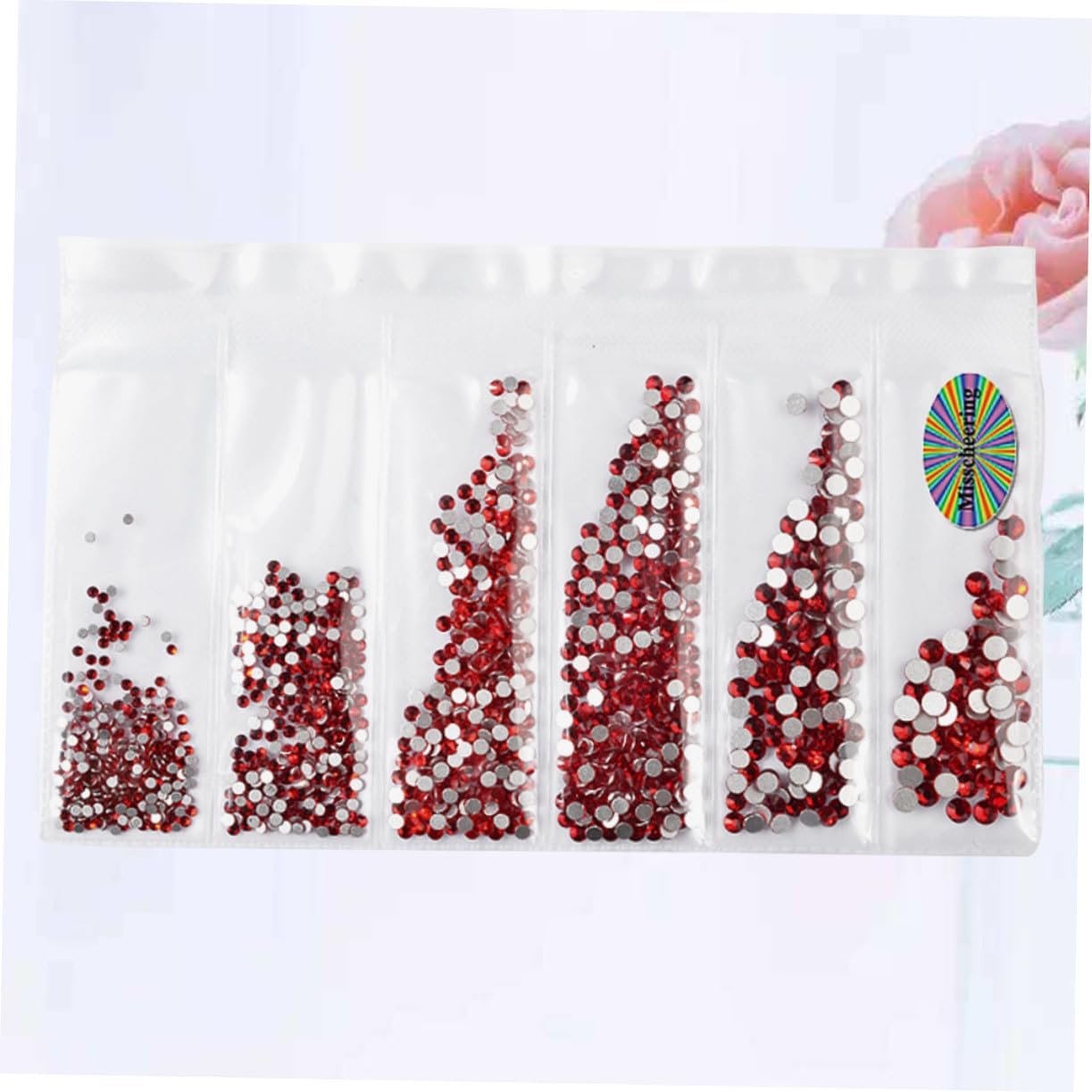 Стрази Червоний OUNONA 1364 шт., фото №8