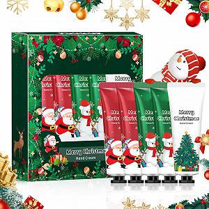 Набор рождественских кремов для рук Christmas, 5 шт. Увлажняющий крем для сухих рук - Фото 1