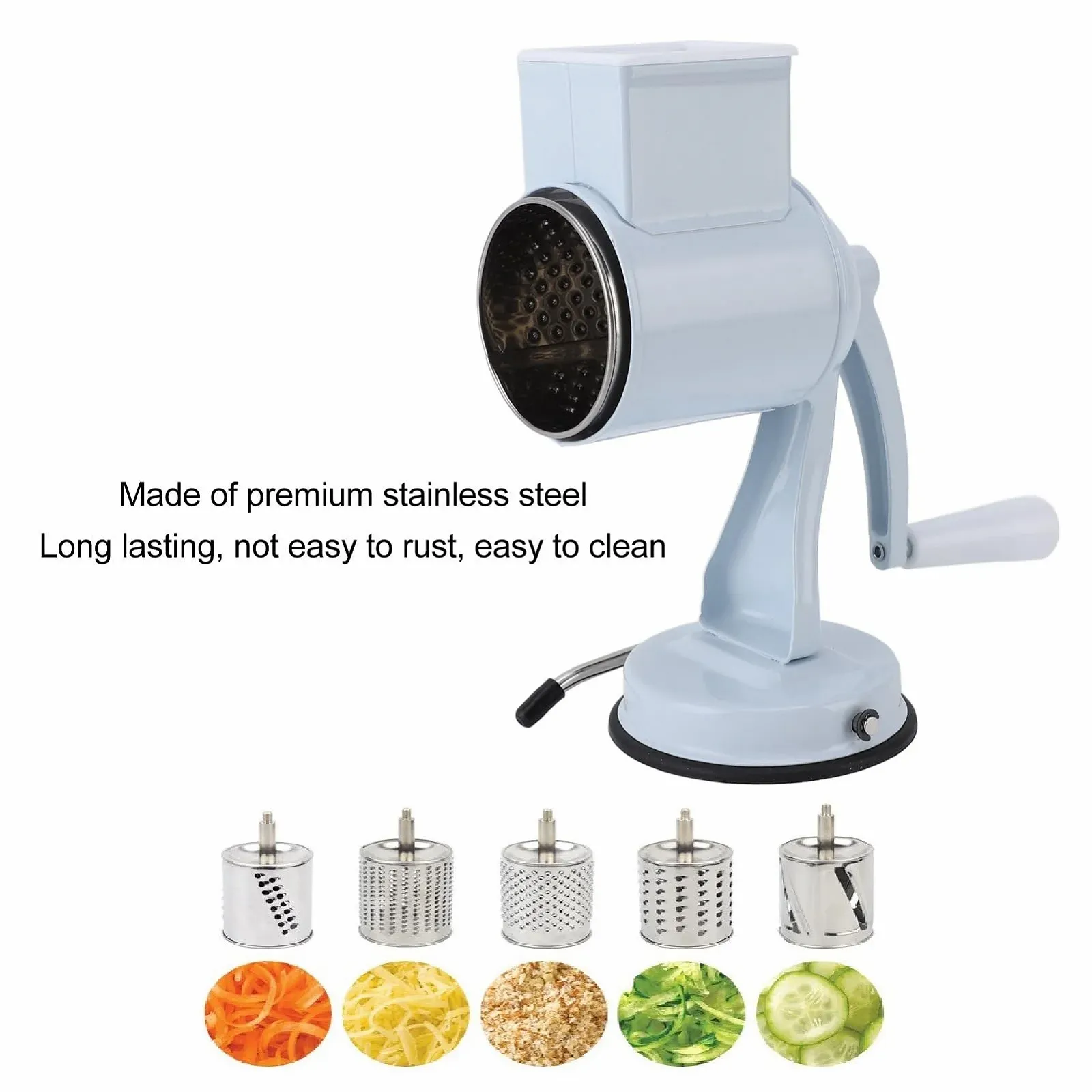 Ручная творожная терка Generic для сыра, роторная., фото №2 Ручная творожная терка Generic для сыра, роторная., фото №2