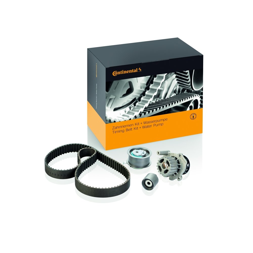 Водяний насос + комплект ременя ГРМ CONTINENTAL CTAM CT1077WP2 для ALFA ROMEO FIAT, фото №1