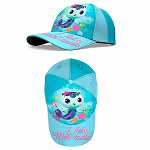 Бейсболка E plus M Gabby’s Dollhouse I Feel Mer-Tastic для девочек 52–54 см 100 % хлопок регулируемая дизайн Русалочка - Фото 1