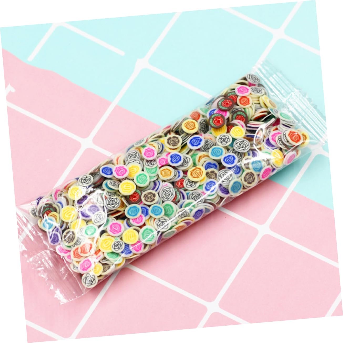 Стразы для ногтей FRCOLOR 2000 штук Полимерные диски Цветы Полимерные диски Мобильные аксессуары для телефонов DIY 3D Цветы для ногтей Наклейки для ногтей Смоляная подвеска Инструменты DIY для ногтей, фото №5