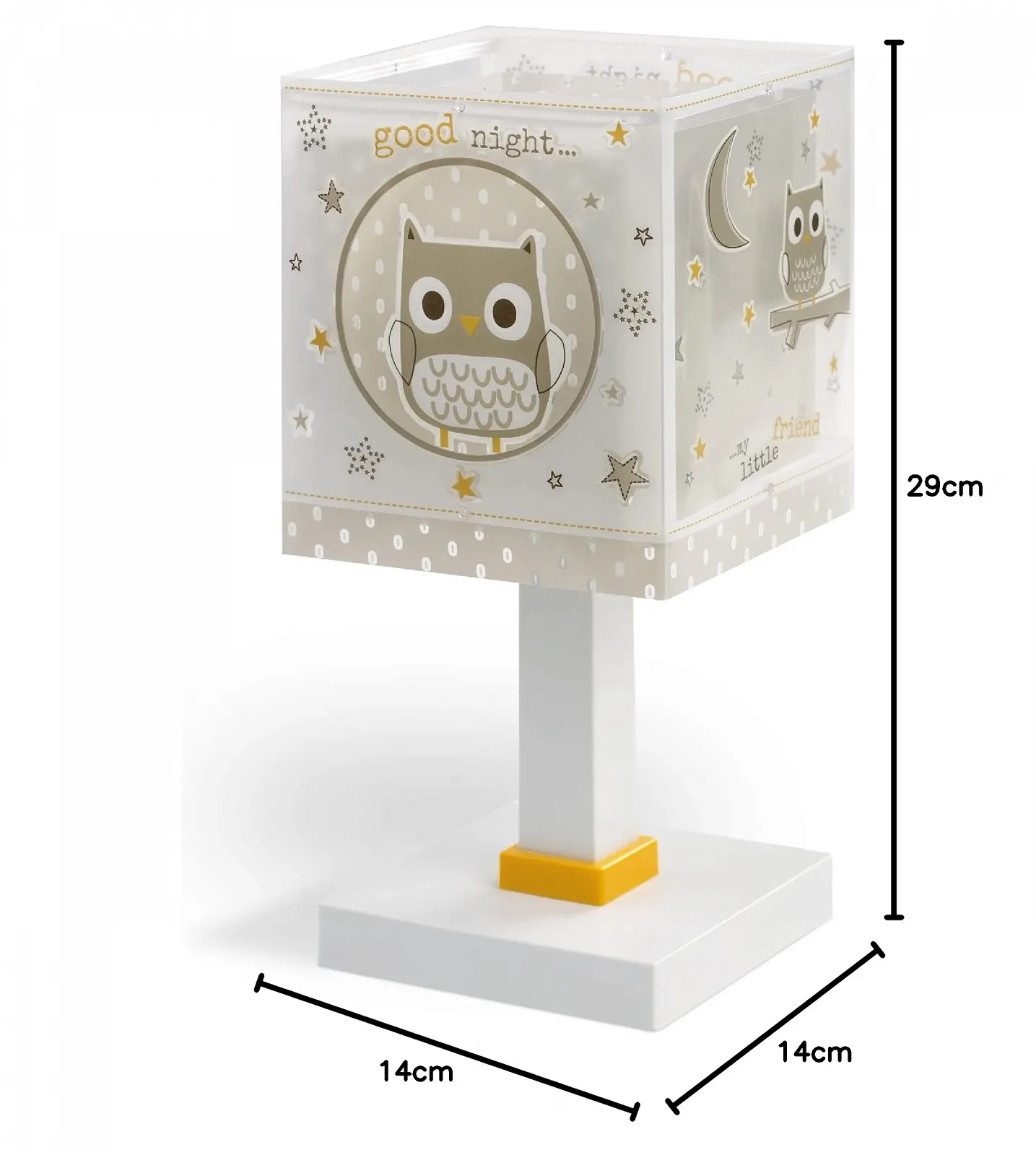 Настільна лампа Dalber Good Night 63391 дитяча Сова Тварини бежева, фото №7