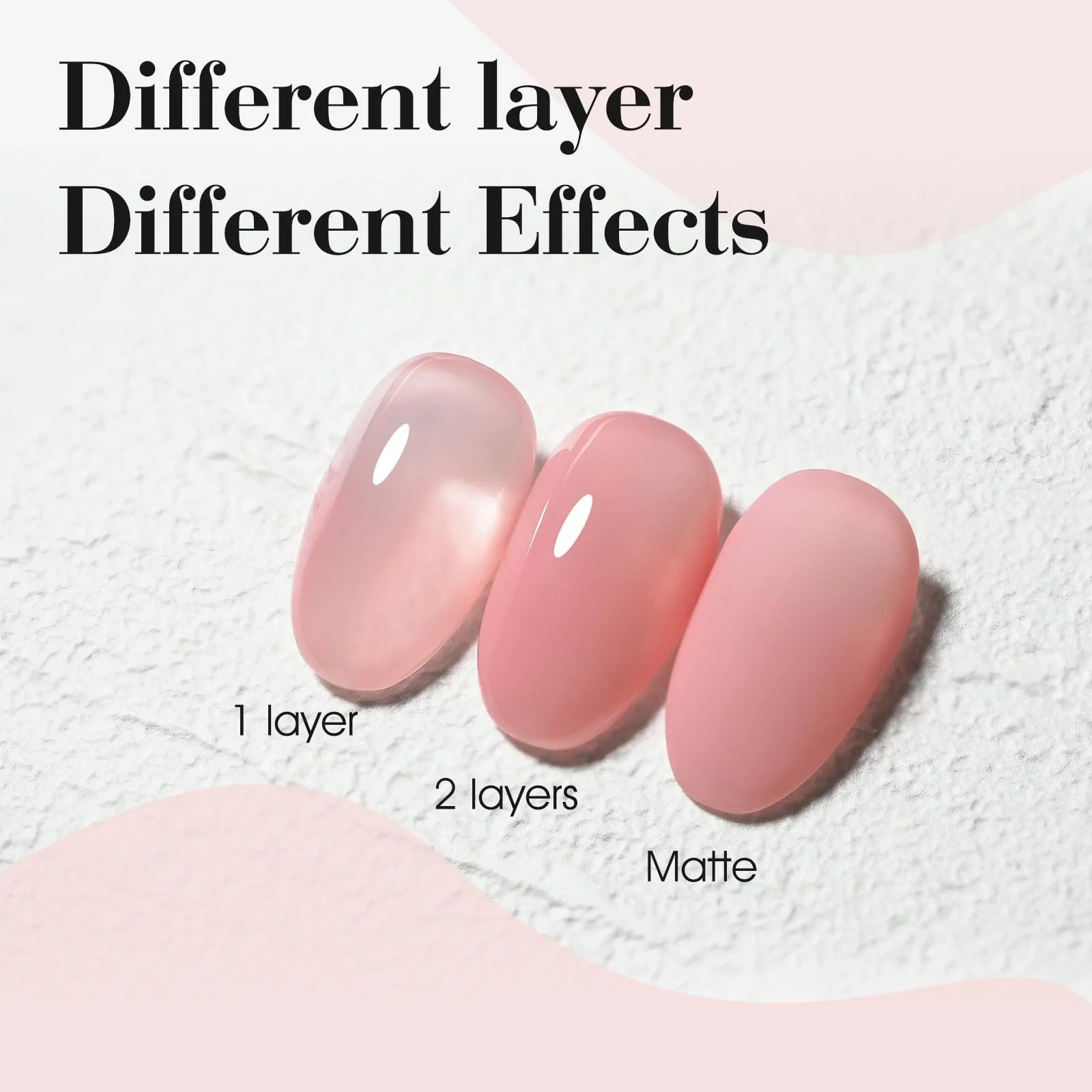 Гель-лак CANNI UV, Натуральний рожевий гель-лак UV, Прозора рожева серія відтінків, фото №2