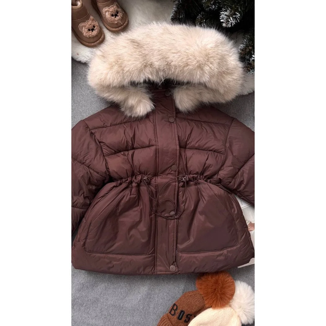 Тепла куртка з хутряним капюшоном від 100 до 160 см на холодну осінь та єврозиму!, фото №5