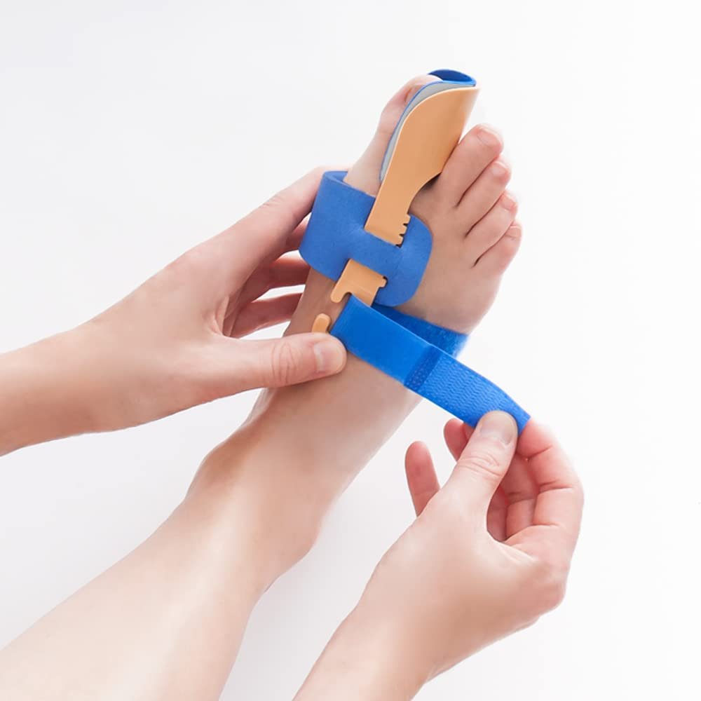 Нічна шина Hallux Valgus Dynamics Маленький, Шкіряний/Лівий, Синій, фото №4