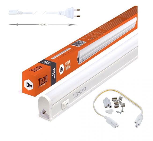 Светильник LED Tecro TL-T5-13W-4.1K 13W 4100K, фото №1