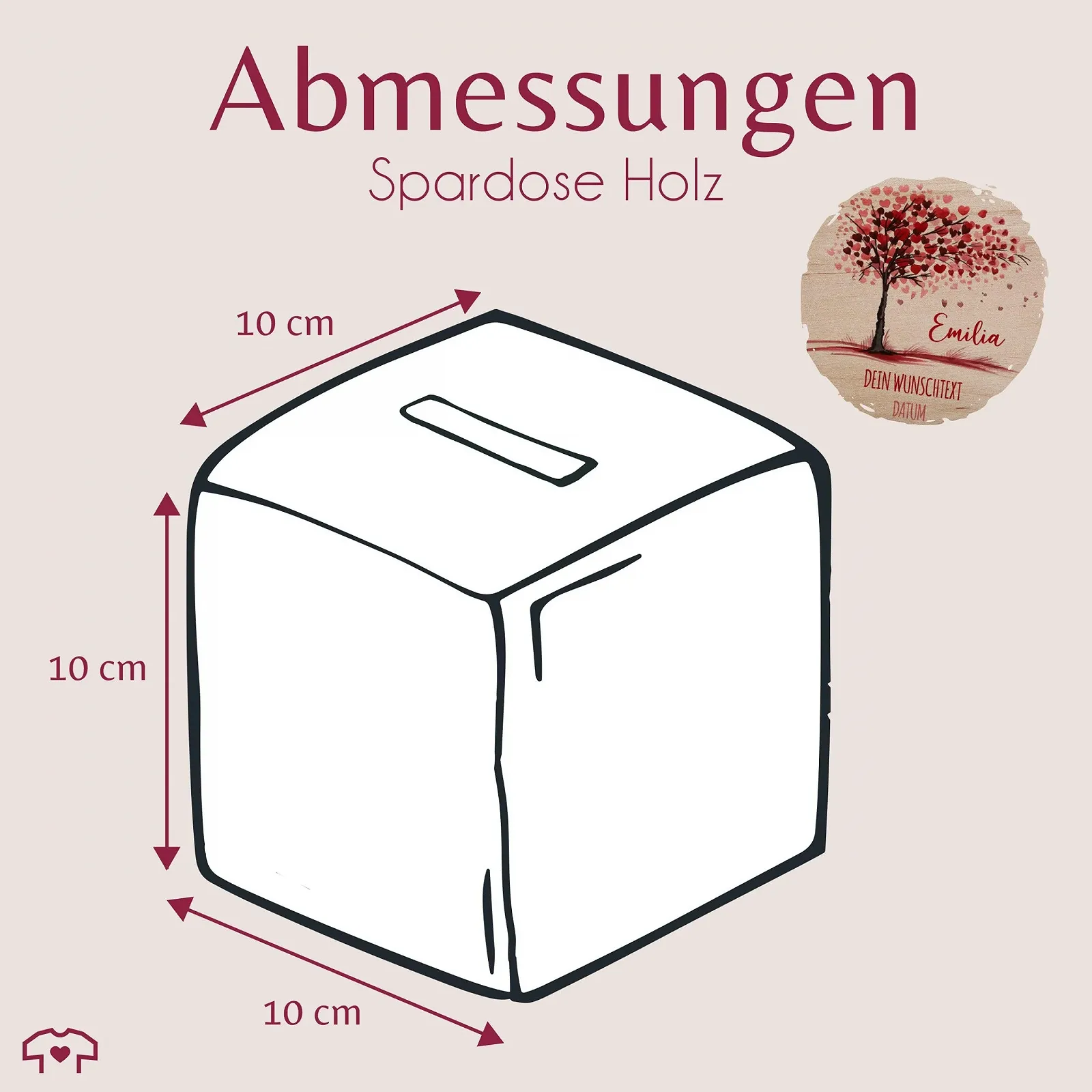 Скарбничка дерев'яна Дерево життя, фото №3