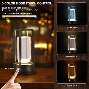 Настільна лампа LED Crystal Lantern Wireless Dimmable Touch USB-C synthetic.ua - Фото 1