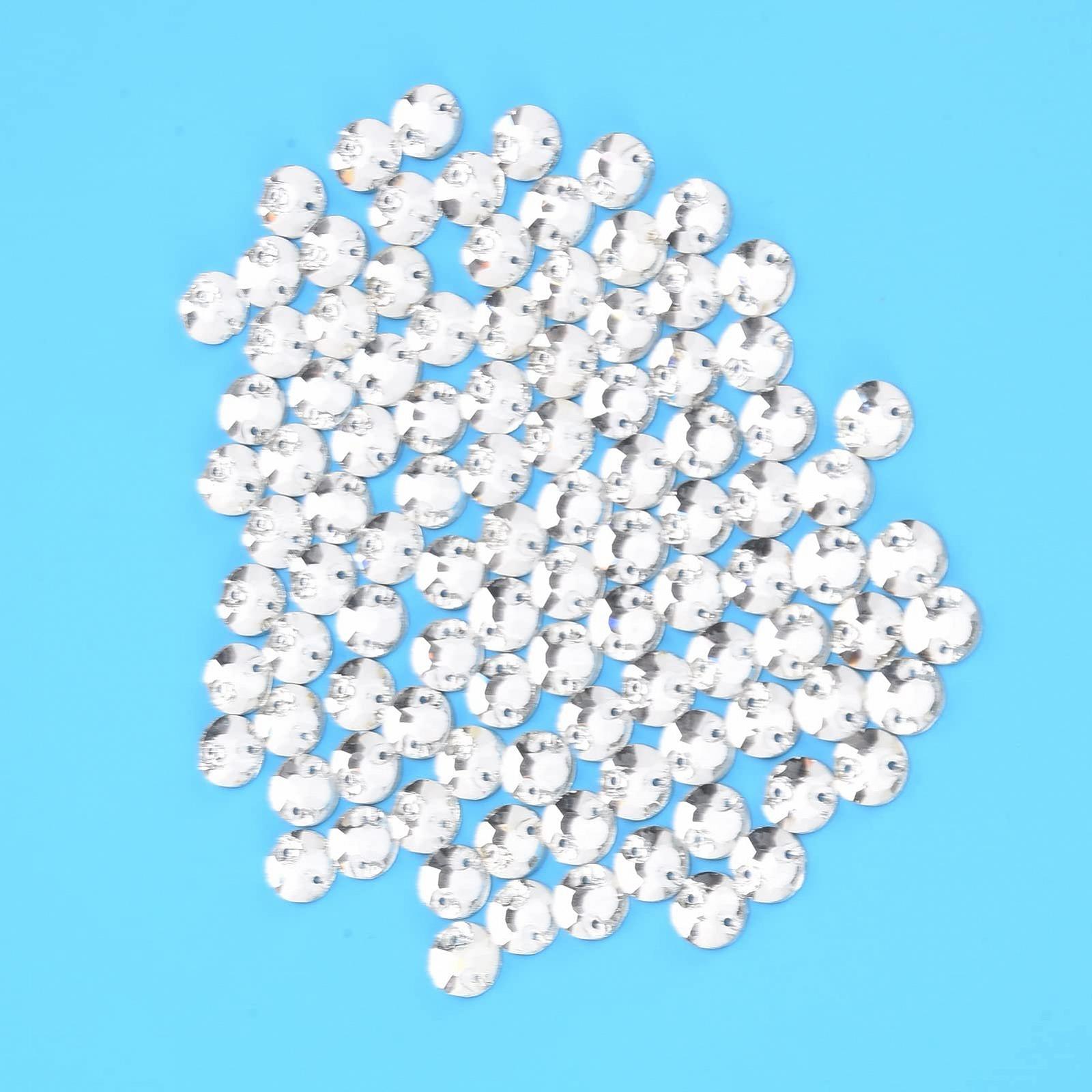 Стразы Прозрачные с плоской задней стенкой 10 мм, фото №9