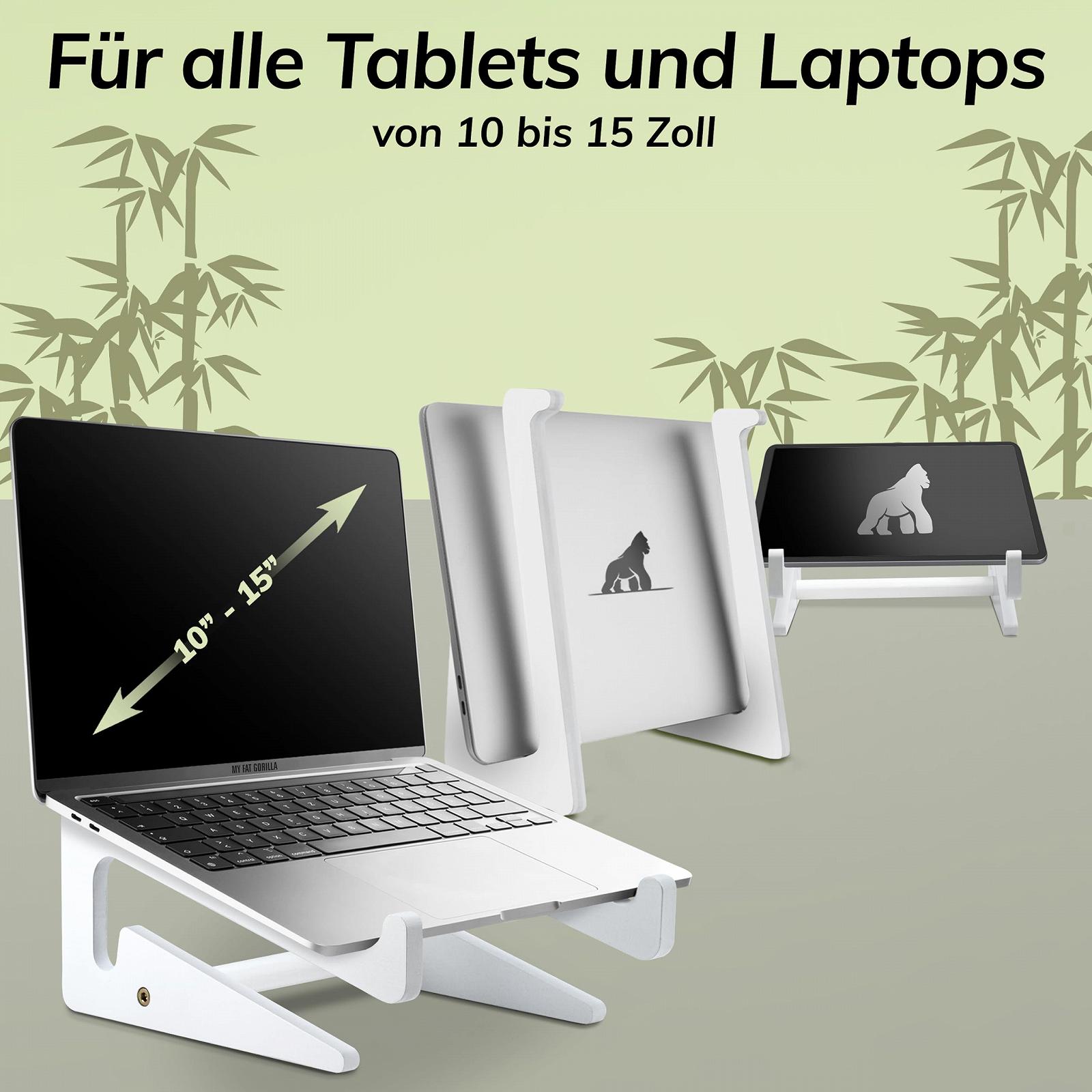 Подставка для ноутбука Bamboo, совместимая с 10-15 дюймовыми устройствами, фото №3