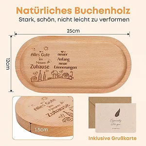 Декоративный поднос Seutgjie Деревянный с гравировкой synthetic.ua - Фото 1