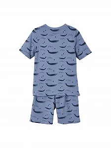 Шорти для піжами Vertbaudet для хлопчиків Whales, Oeko-Tex Комплект з 2 штук synthetic.ua - Фото 1
