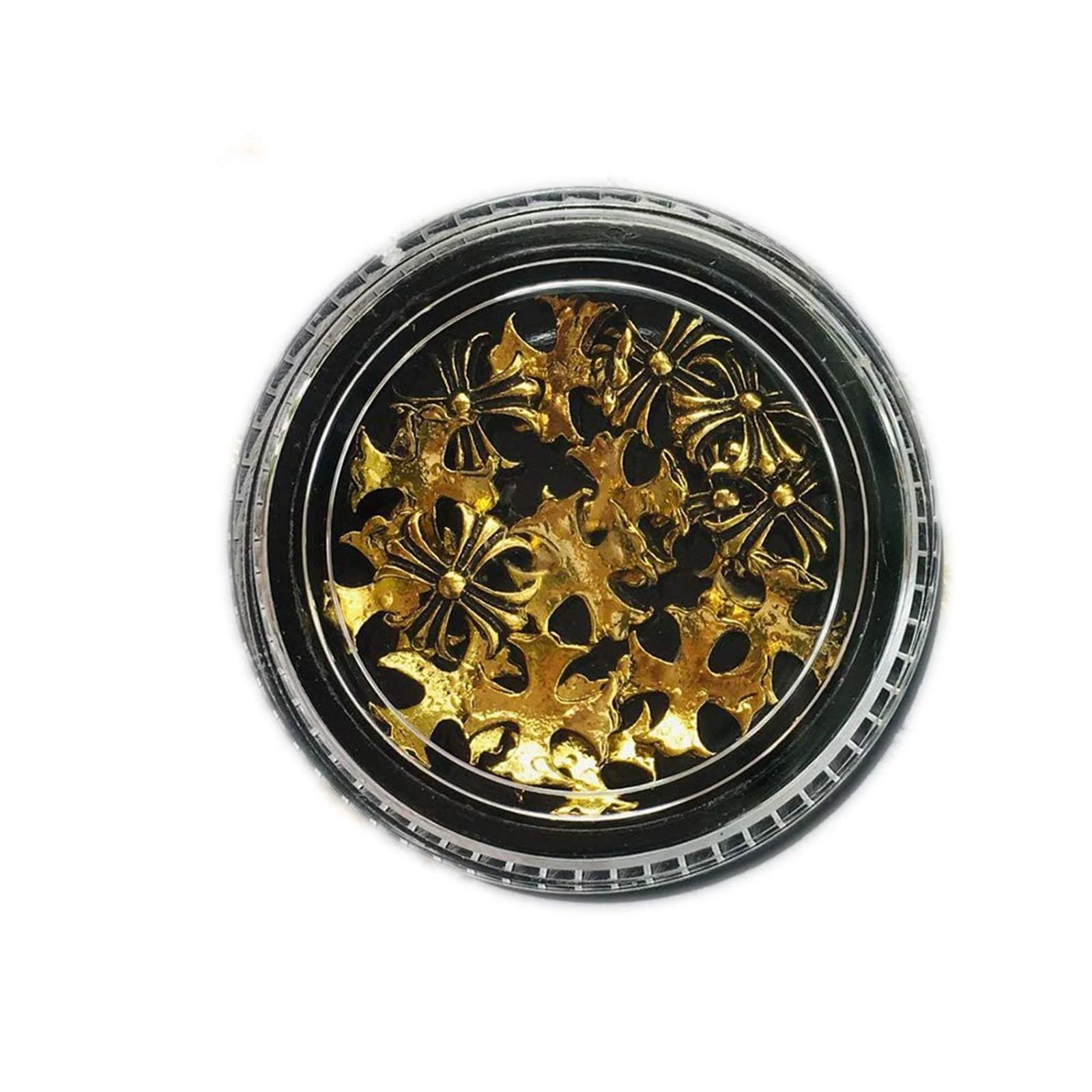 3D Аксесуари для нігтів Метал Rock Punk Хрест Металеві заклепки для манікюру DIY, фото №1