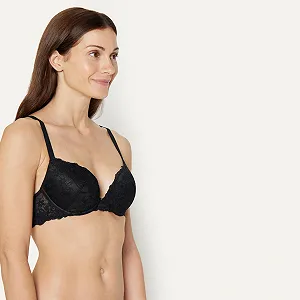 Бюстгальтер Amazon Essentials пуш-ап із затяжкою еластичне мереживо synthetic.ua - Фото 1