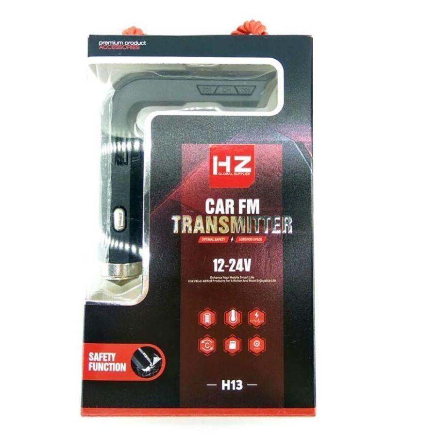 FM-трансмітер HZ H13 USB SD AUX Black 3_00312, фото №4