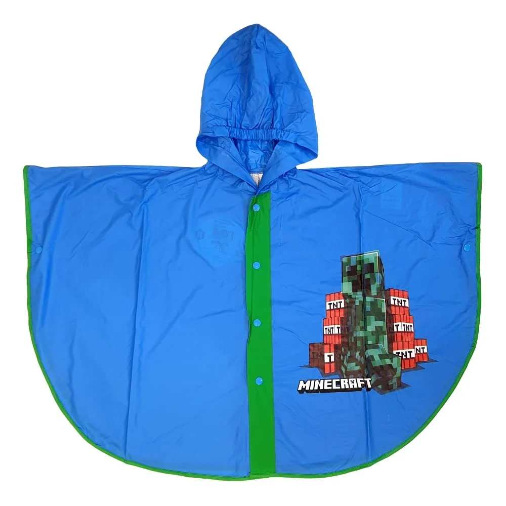 Дитячий дощовик CARTOON Minecraft Водонепроникний Вітрозахисний ПВХ, фото №1 Дитячий дощовик CARTOON Minecraft Водонепроникний Вітрозахисний ПВХ, фото №1