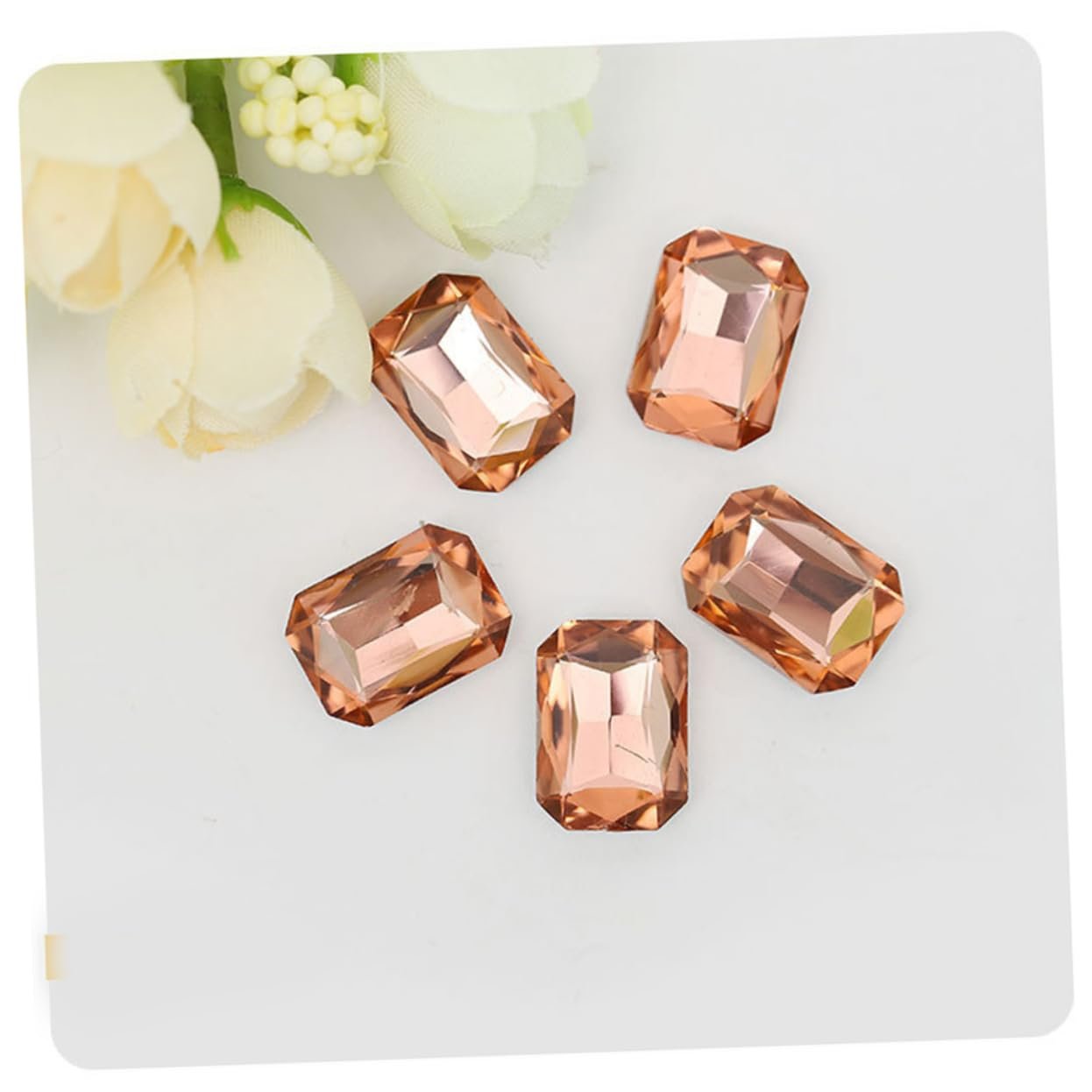 Стразы Восьмиугольные Разноцветные 50 шт., фото №5