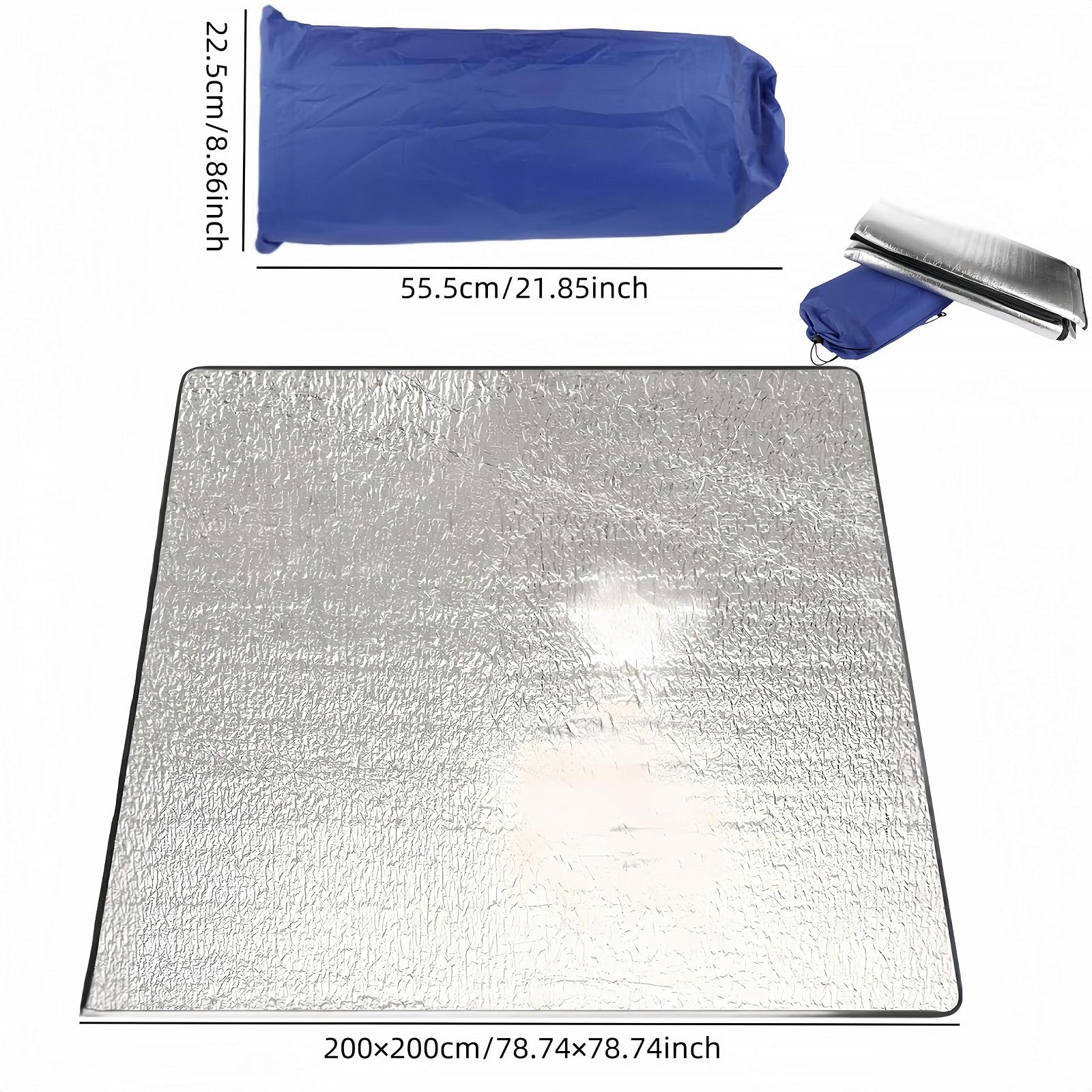 Килимок HJYDGJ 200 × 200 для кемпінгу алюмінієва фольга ультралегкий підлога складаний наметовий ізоляційний, фото №2 Килимок HJYDGJ 200 × 200 для кемпінгу алюмінієва фольга ультралегкий підлога складаний наметовий ізоляційний, фото №2