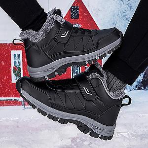 Ботинки Snow зимние мужские Waterproof Lined Shoes для улицы, снеговые, с широким голенищем, дышащие, термо. Размер 42 synthetic.ua - Фото 1