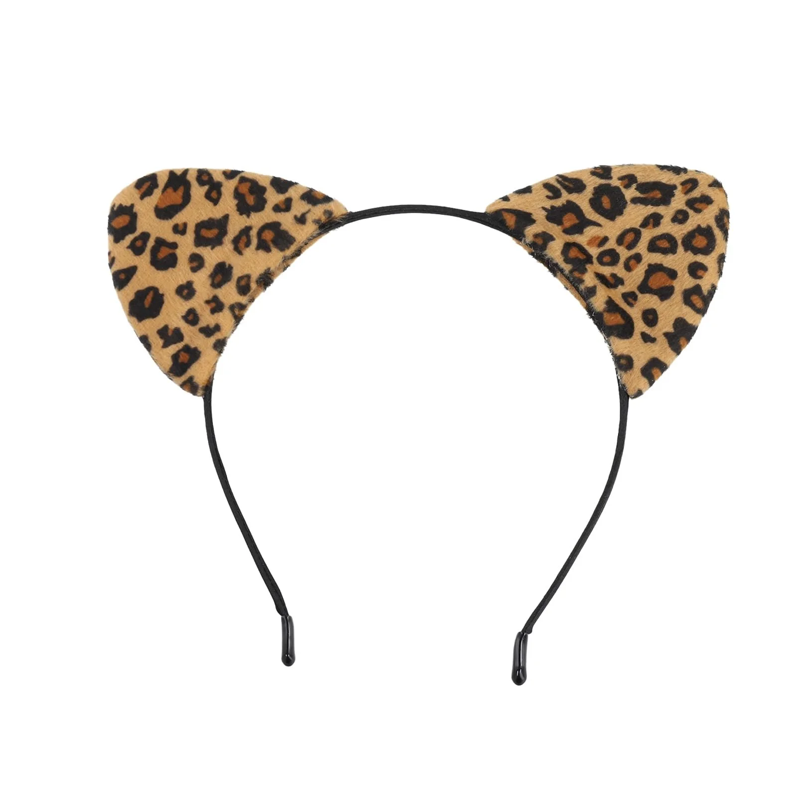 Обруч Леопардовый с мультяшными ушками, фото №1