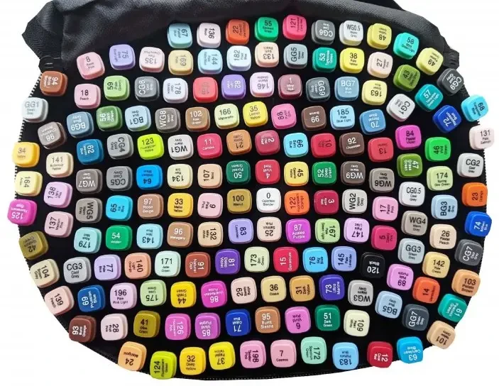 Набір скетч-маркерів 168 шт для малювання двосторонніх Touch Спортивні маркери скетчингу, фото №10 Набір скетч-маркерів 168 шт для малювання двосторонніх Touch Спортивні маркери скетчингу, фото №10