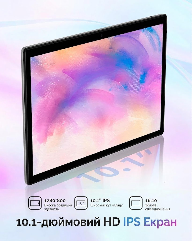 Планшет 10.1" PIXPEAK k110w (12+24)/128Gb 8 ядер Android 14 8000 mAh Сірий, фото №4